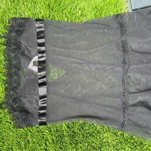 Size small like new Elegant Black Lace Nightgown Victoria’s Secret